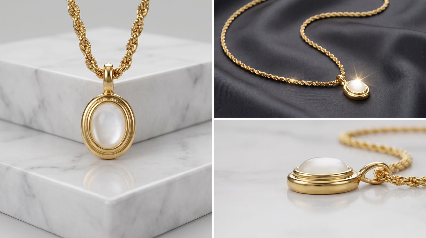 Pearl Necklace - Vermeil Gold
